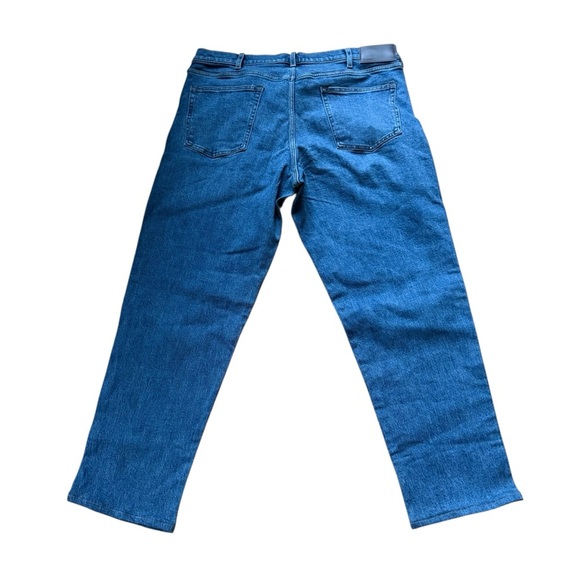 Lands' End Men's 37 Square Rigger Traditional Fit Coupe Classique Blue Jeans - Picture 5 of 11